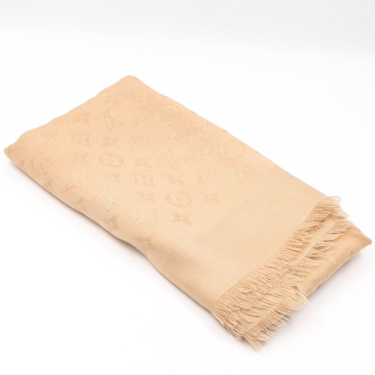 Louis-vuitton Monogram Shawl Beige