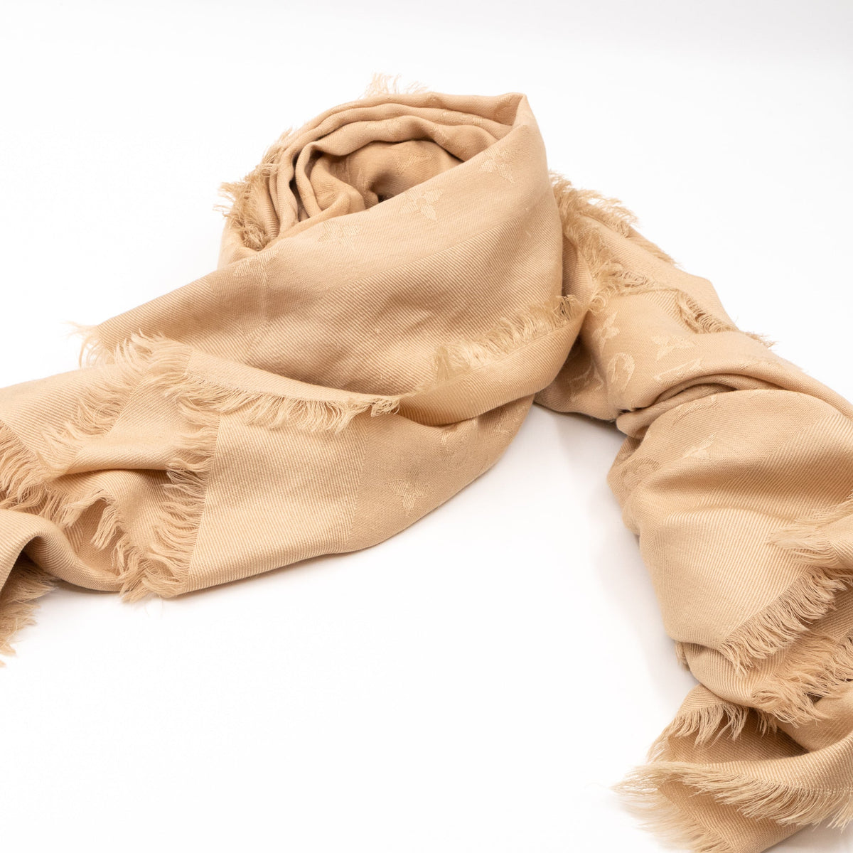 Louis-vuitton Monogram Shawl Beige