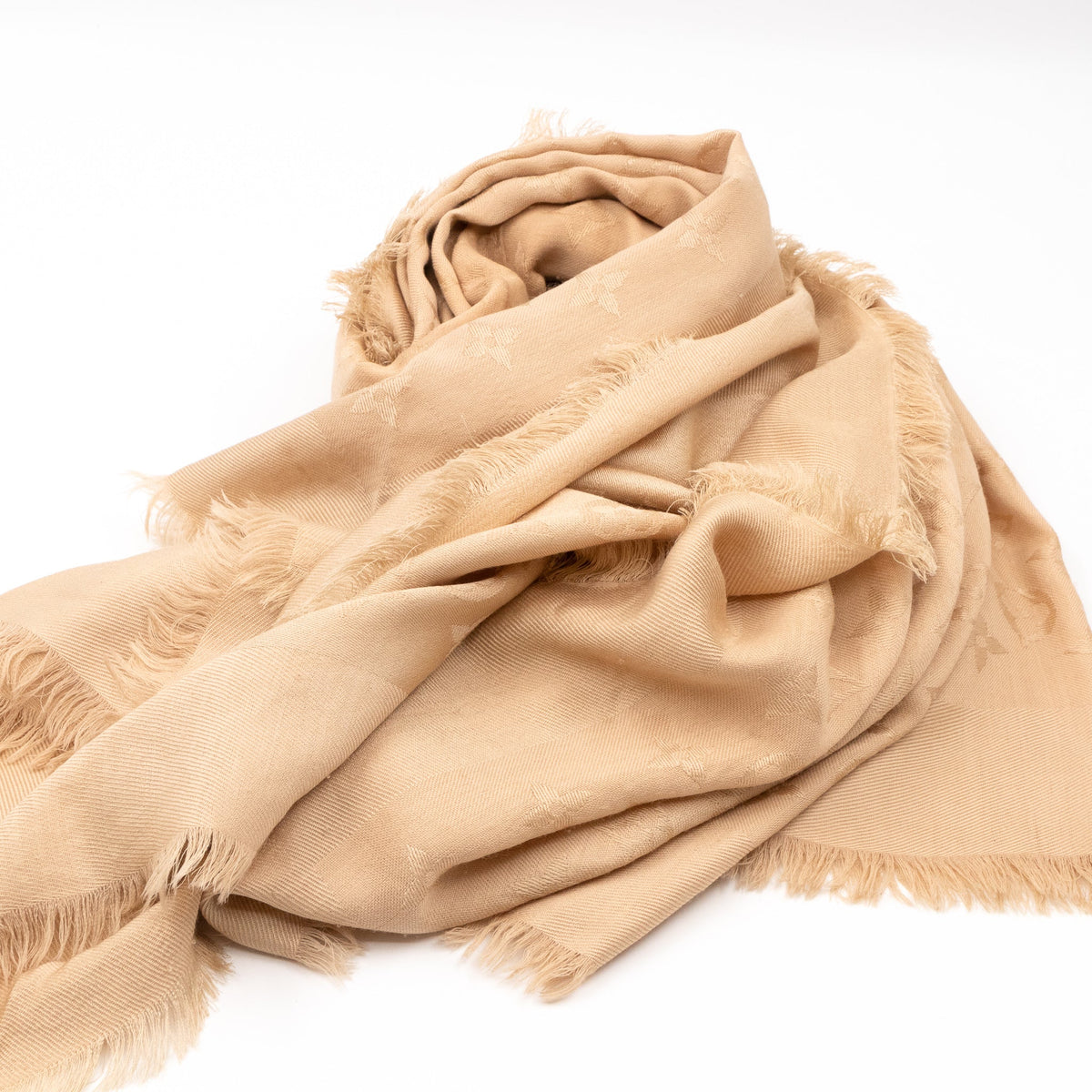 Louis-vuitton Monogram Shawl Beige