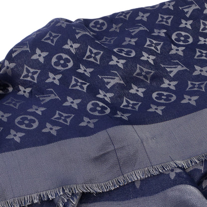 Louis-vuitton Monogram Shine Shawl Blue