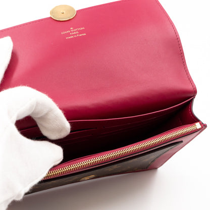 Louis-vuitton Flore Chain Wallet Monogram Fuchsia