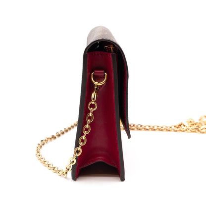 Louis-vuitton Flore Chain Wallet Monogram Fuchsia