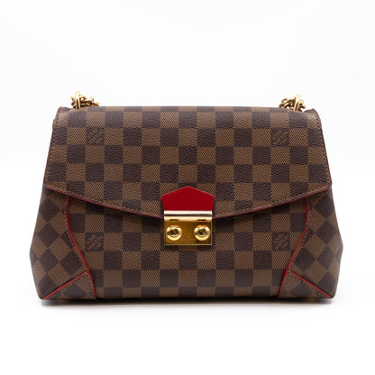 Louis-vuitton Caissa Chain Clutch Damier Ebene