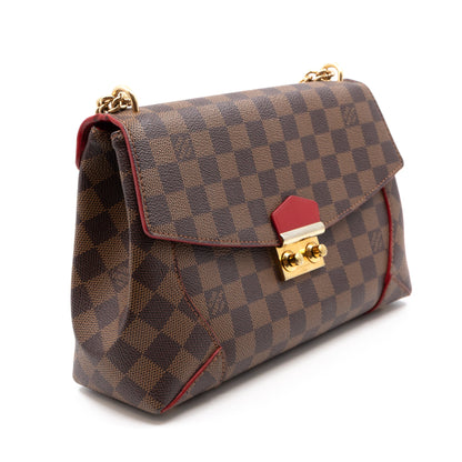 Louis-vuitton Caissa Chain Clutch Damier Ebene