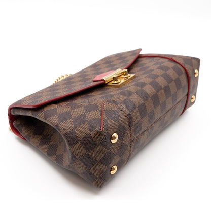 Louis-vuitton Caissa Chain Clutch Damier Ebene