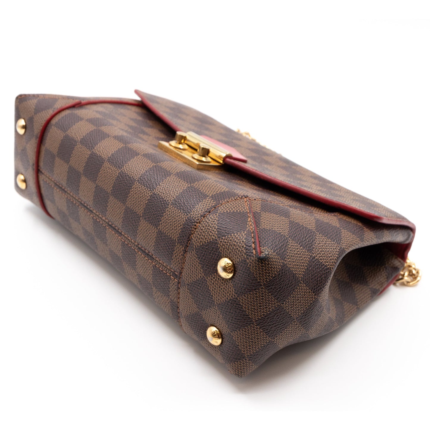 Louis-vuitton Caissa Chain Clutch Damier Ebene