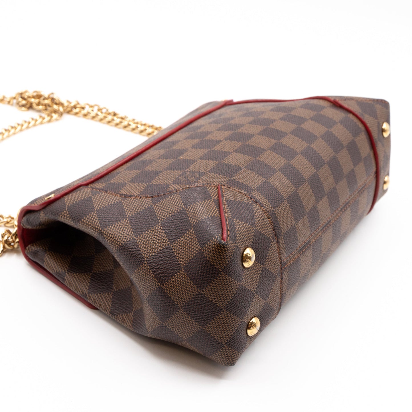 Louis-vuitton Caissa Chain Clutch Damier Ebene