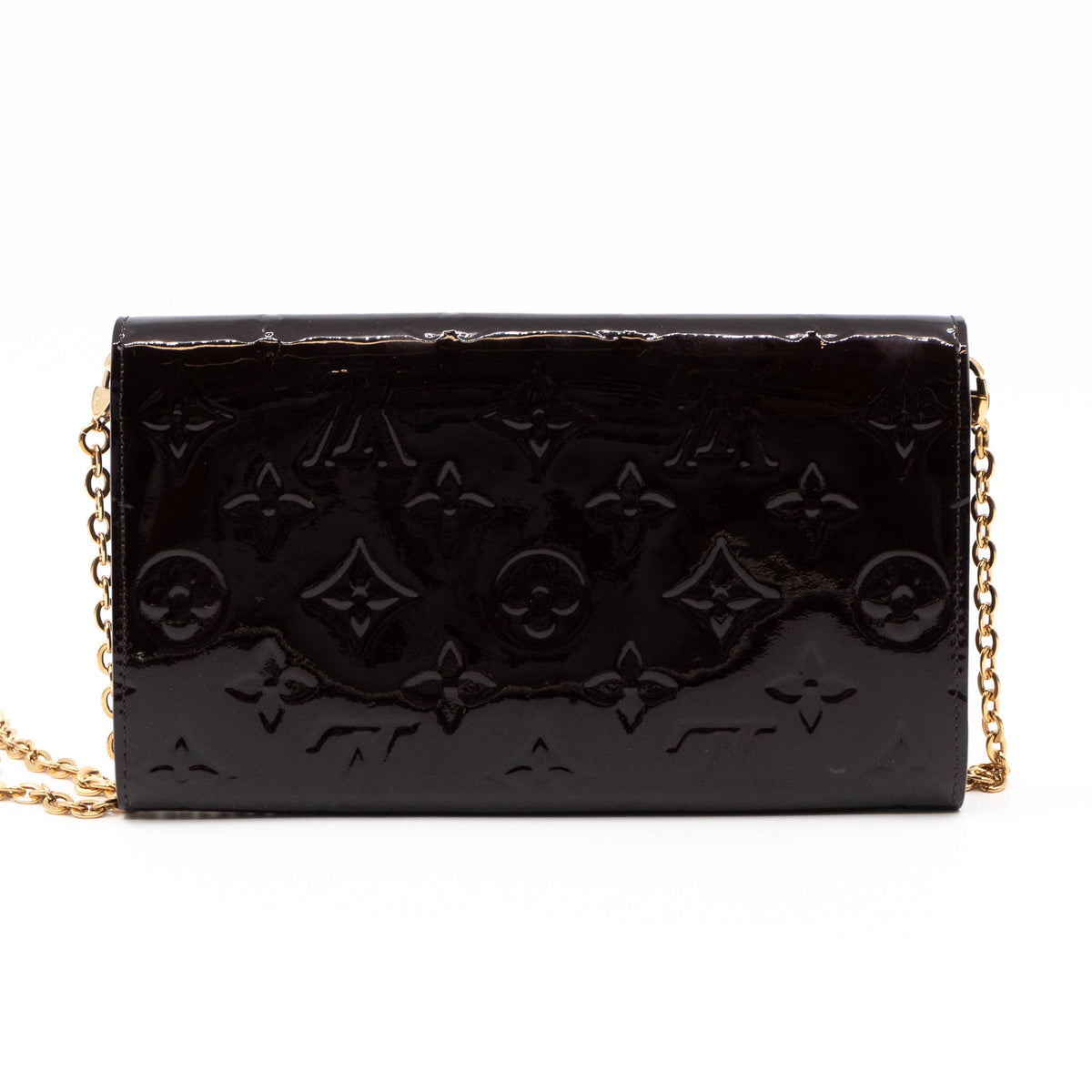 Louis-vuitton Mira Chain Clutch Vernis	Amarante
