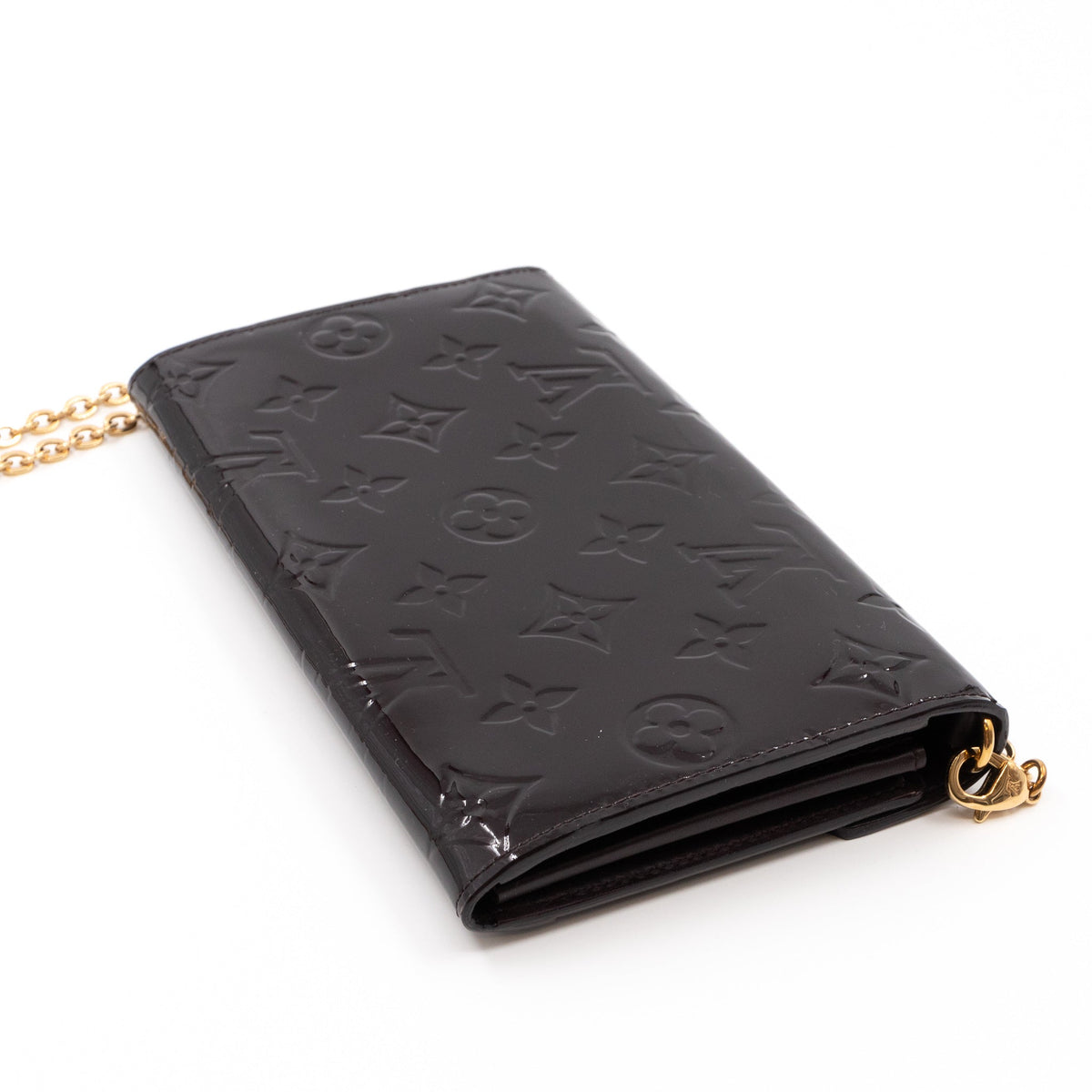 Louis-vuitton Mira Chain Clutch Vernis	Amarante
