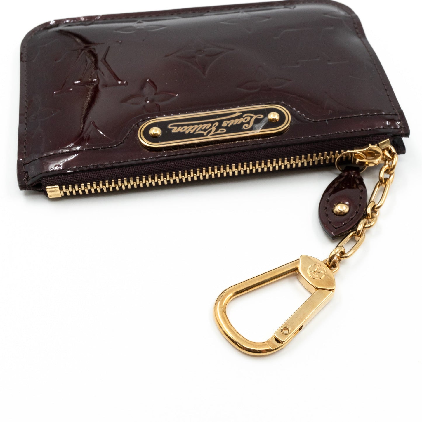 Louis-vuitton Key Pouch Vernis Amarante