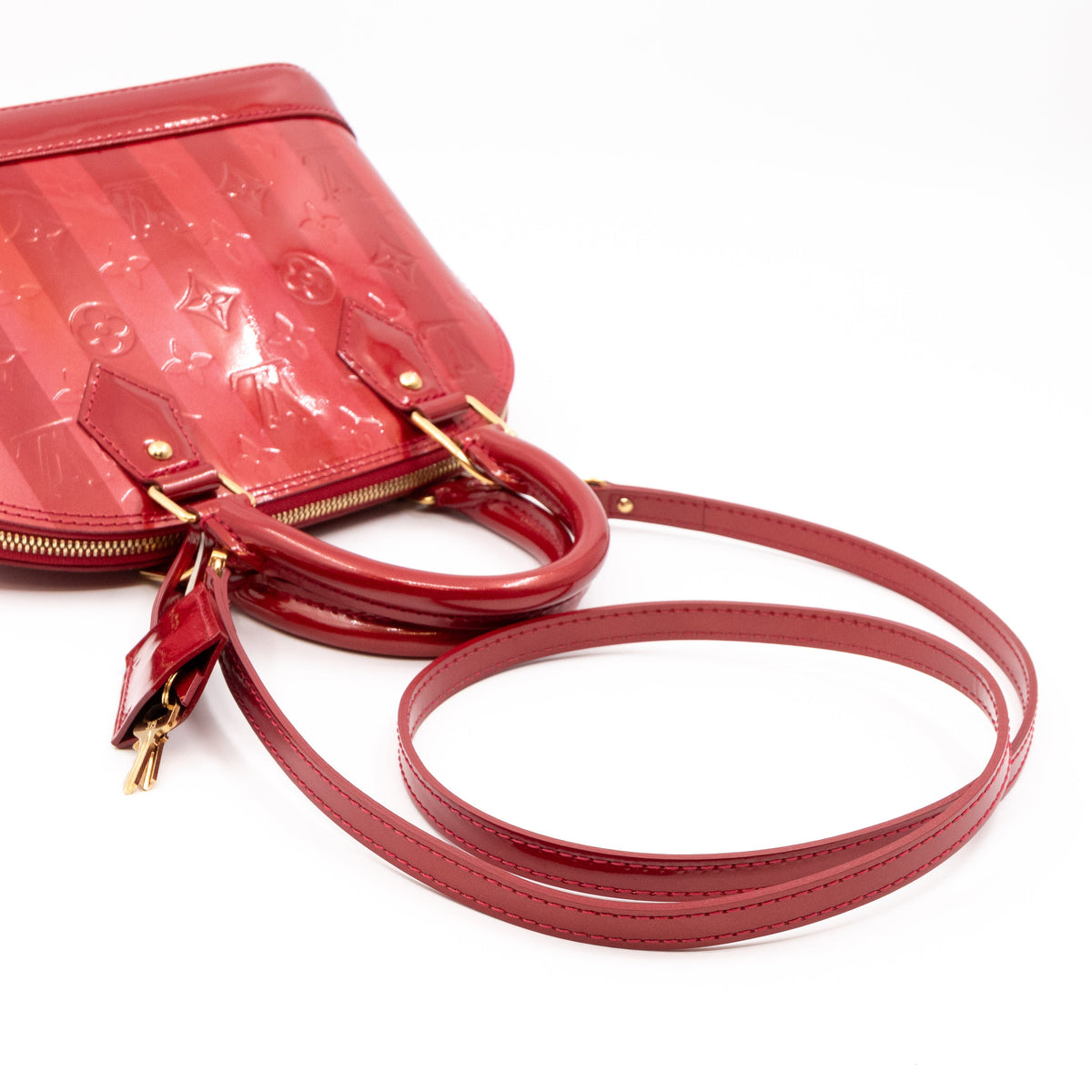 Louis-vuitton Alma BB Vernis Rayures