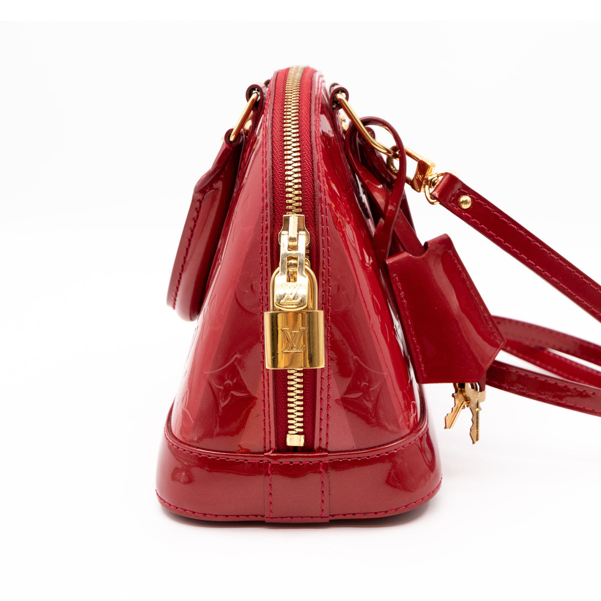 Louis-vuitton Alma BB Vernis Rayures