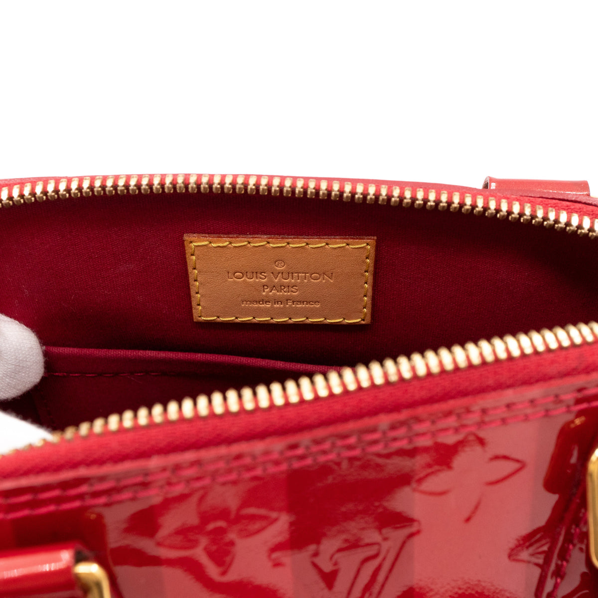 Louis-vuitton Alma BB Vernis Rayures