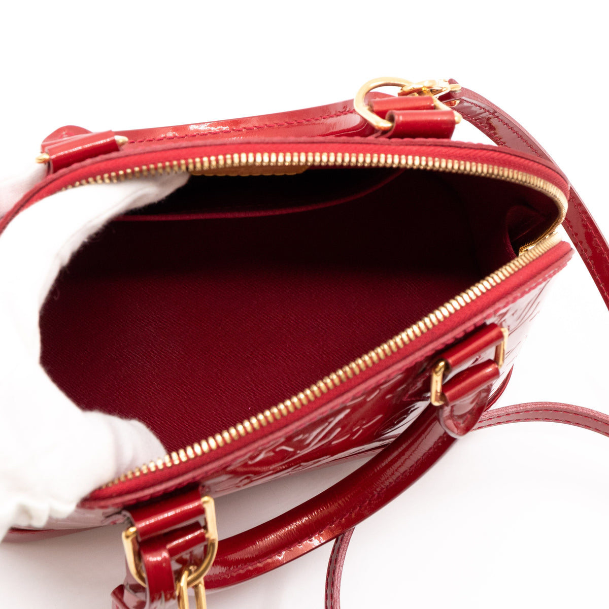 Louis-vuitton Alma BB Vernis Rayures