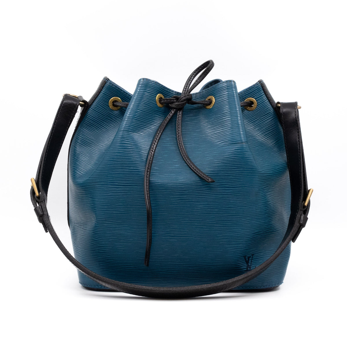Louis-vuitton Petit Noe Epi Leather Blue & Black