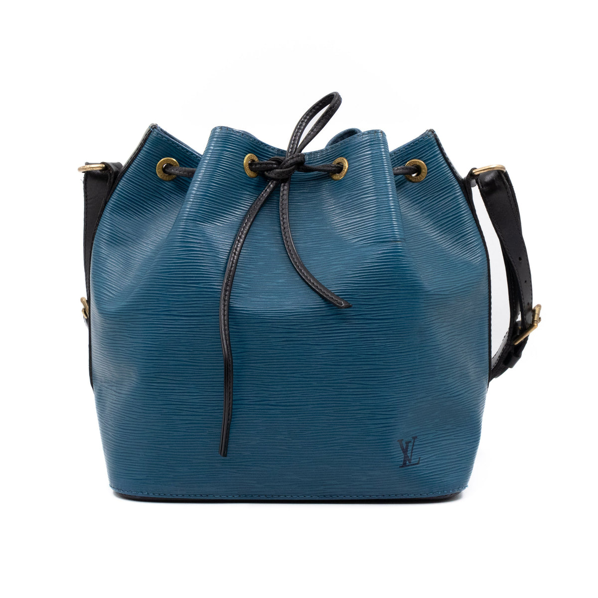 Louis-vuitton Petit Noe Epi Leather Blue & Black