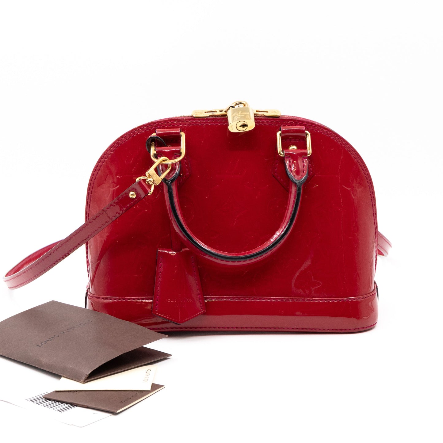 Louis-vuitton Alma BB Vernis Indian Rose