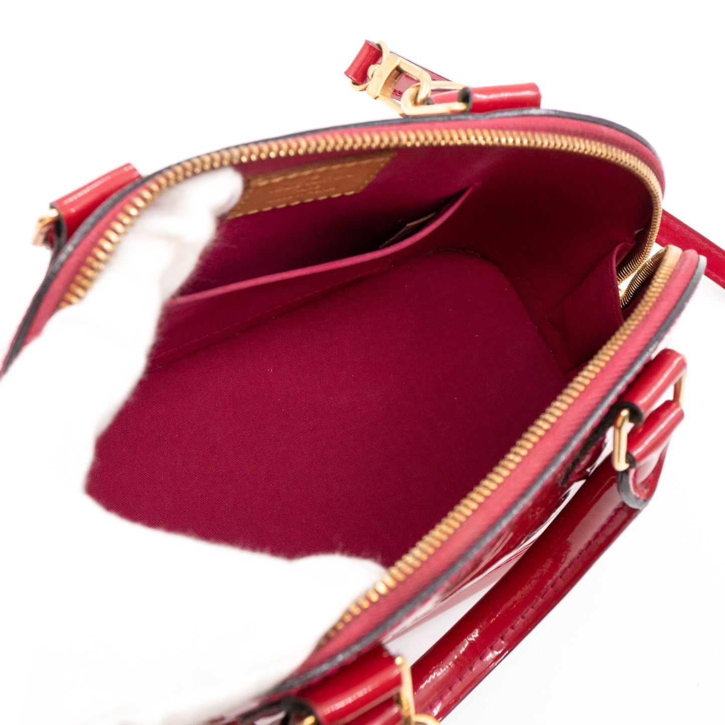 Louis-vuitton Alma BB Vernis Indian Rose