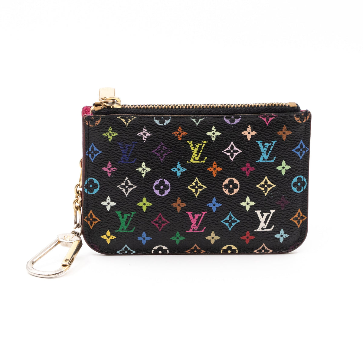 Louis-vuitton Key Pouch Multicolore Black