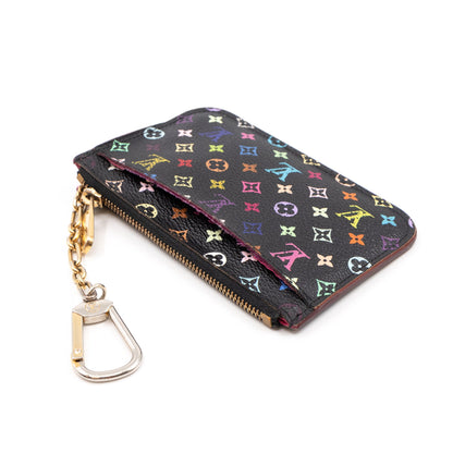 Louis-vuitton Key Pouch Multicolore Black