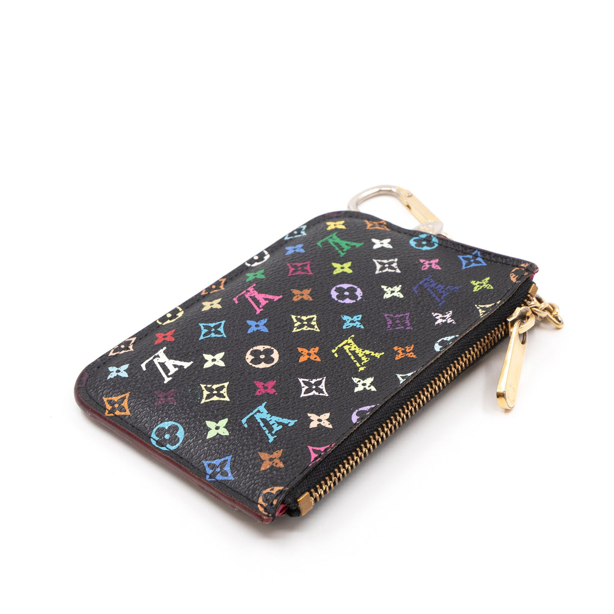 Louis-vuitton Key Pouch Multicolore Black