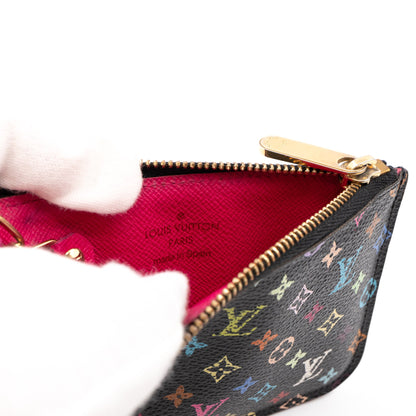 Louis-vuitton Key Pouch Multicolore Black