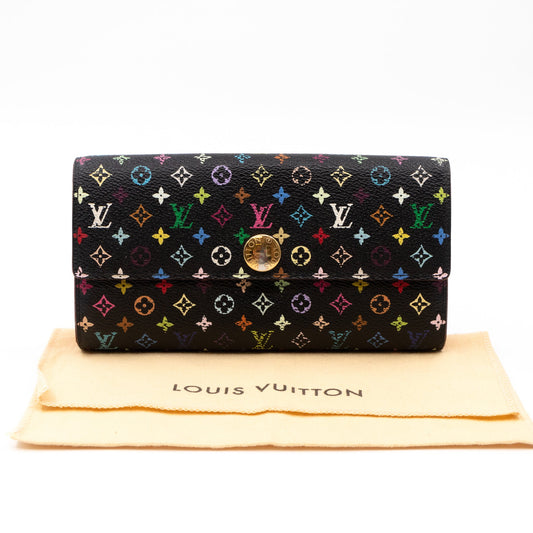 Louis-vuitton Sarah Wallet Multicolore Black