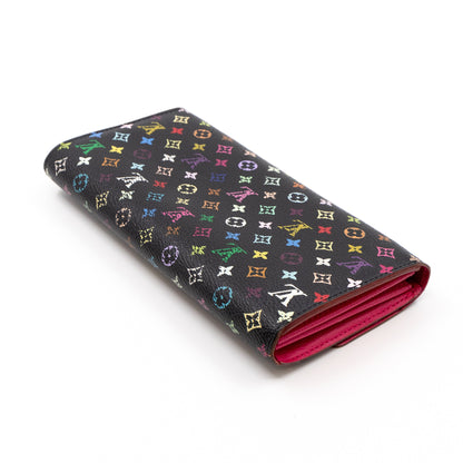 Louis-vuitton Sarah Wallet Multicolore Black