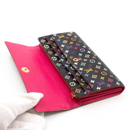 Louis-vuitton Sarah Wallet Multicolore Black