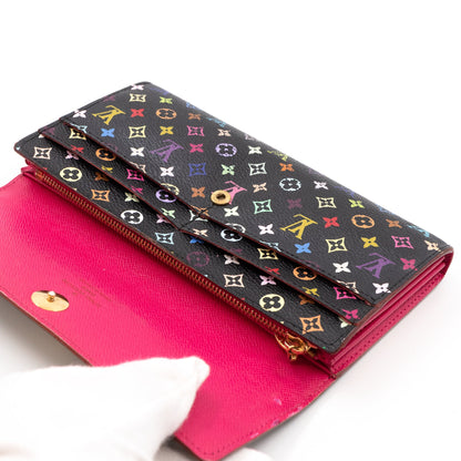 Louis-vuitton Sarah Wallet Multicolore Black