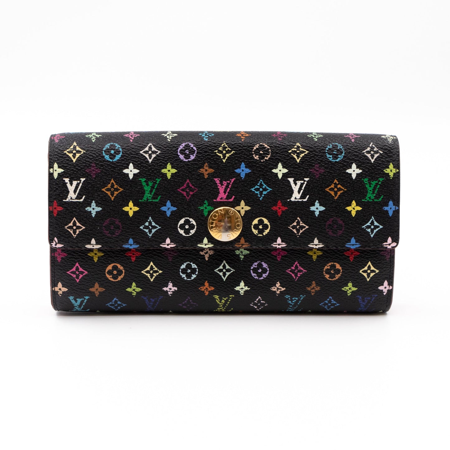 Louis-vuitton Sarah Wallet Multicolore Black