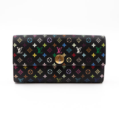 Louis-vuitton Sarah Wallet Multicolore Black