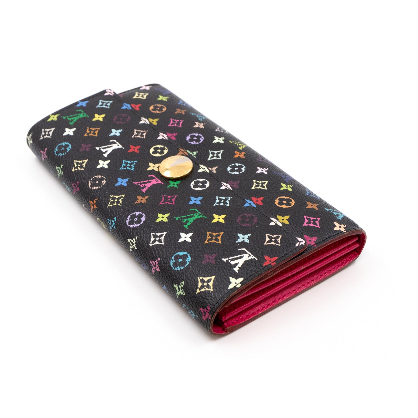 Louis-vuitton Sarah Wallet Multicolore Black