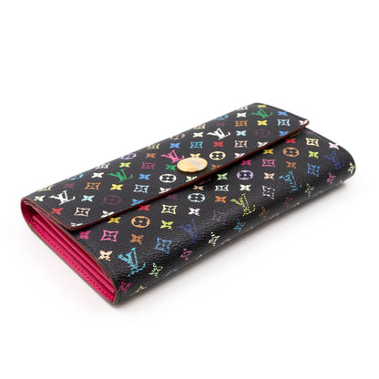 Louis-vuitton Sarah Wallet Multicolore Black