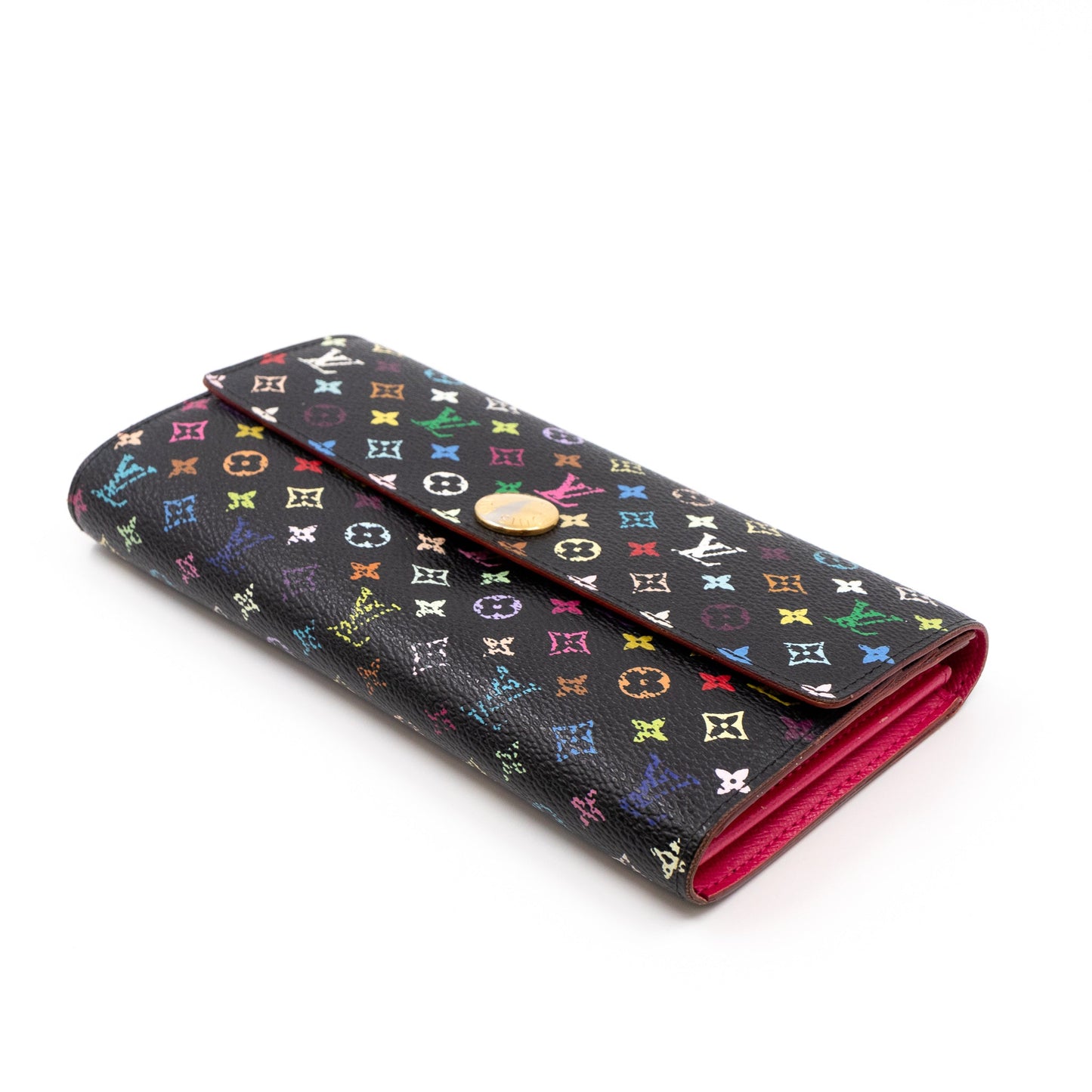 Louis-vuitton Sarah Wallet Multicolore Black
