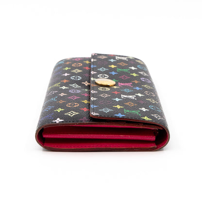 Louis-vuitton Sarah Wallet Multicolore Black
