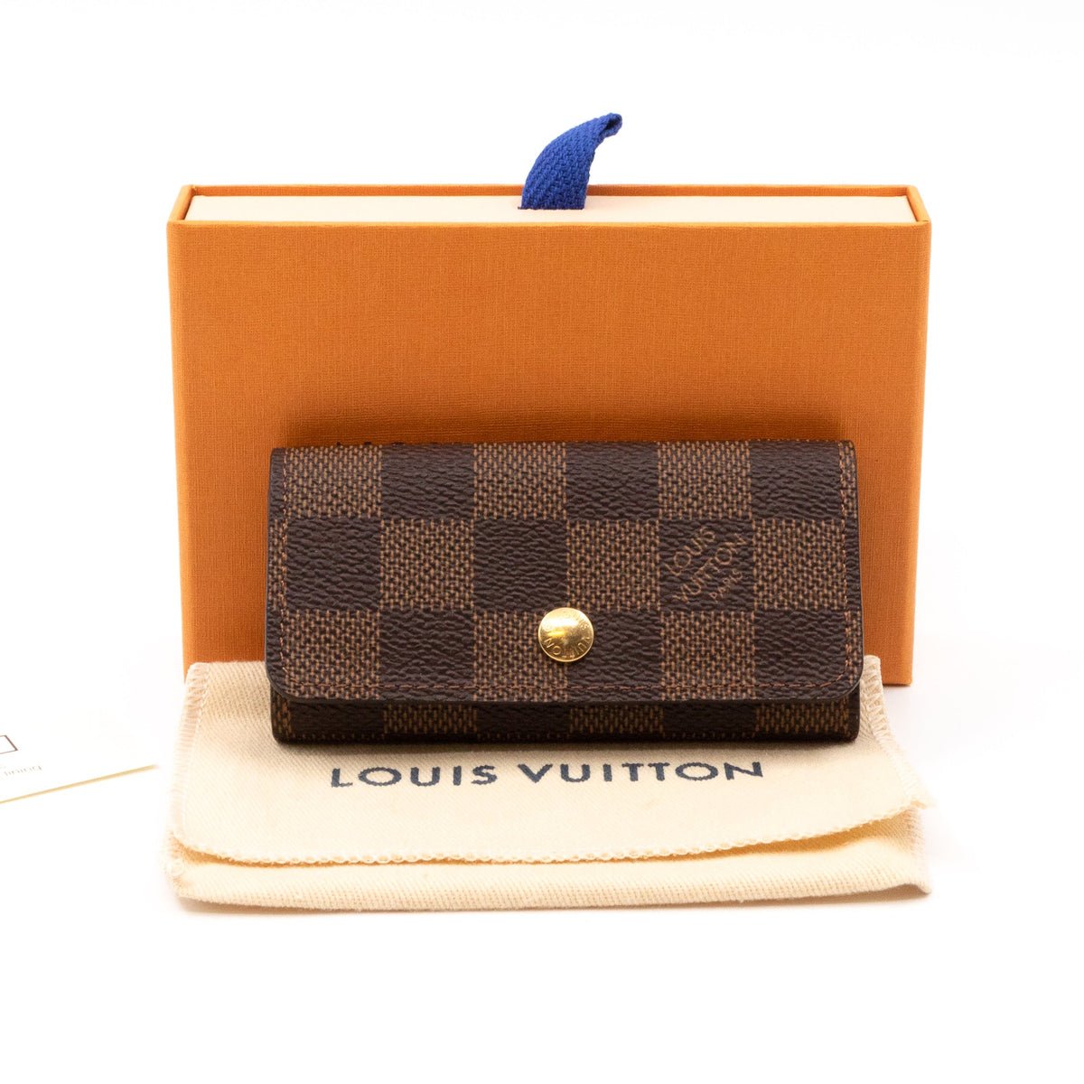 Louis-vuitton 4-Key Holder Damier Ebene