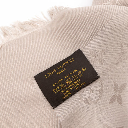 Louis-vuitton Monogram Shawl Greige