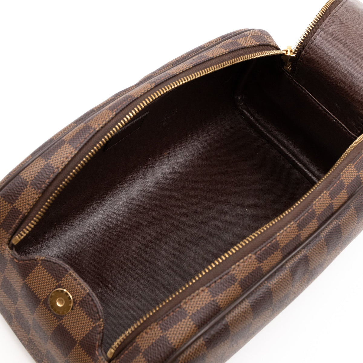 Louis-vuitton Dopp Kit Toilet Pouch Damier Ebene