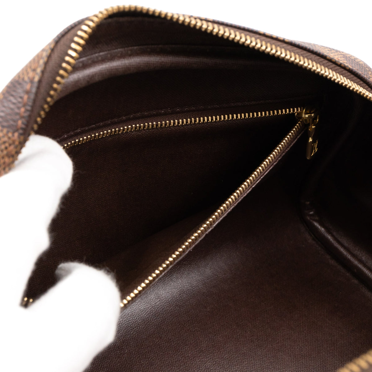Louis-vuitton Dopp Kit Toilet Pouch Damier Ebene