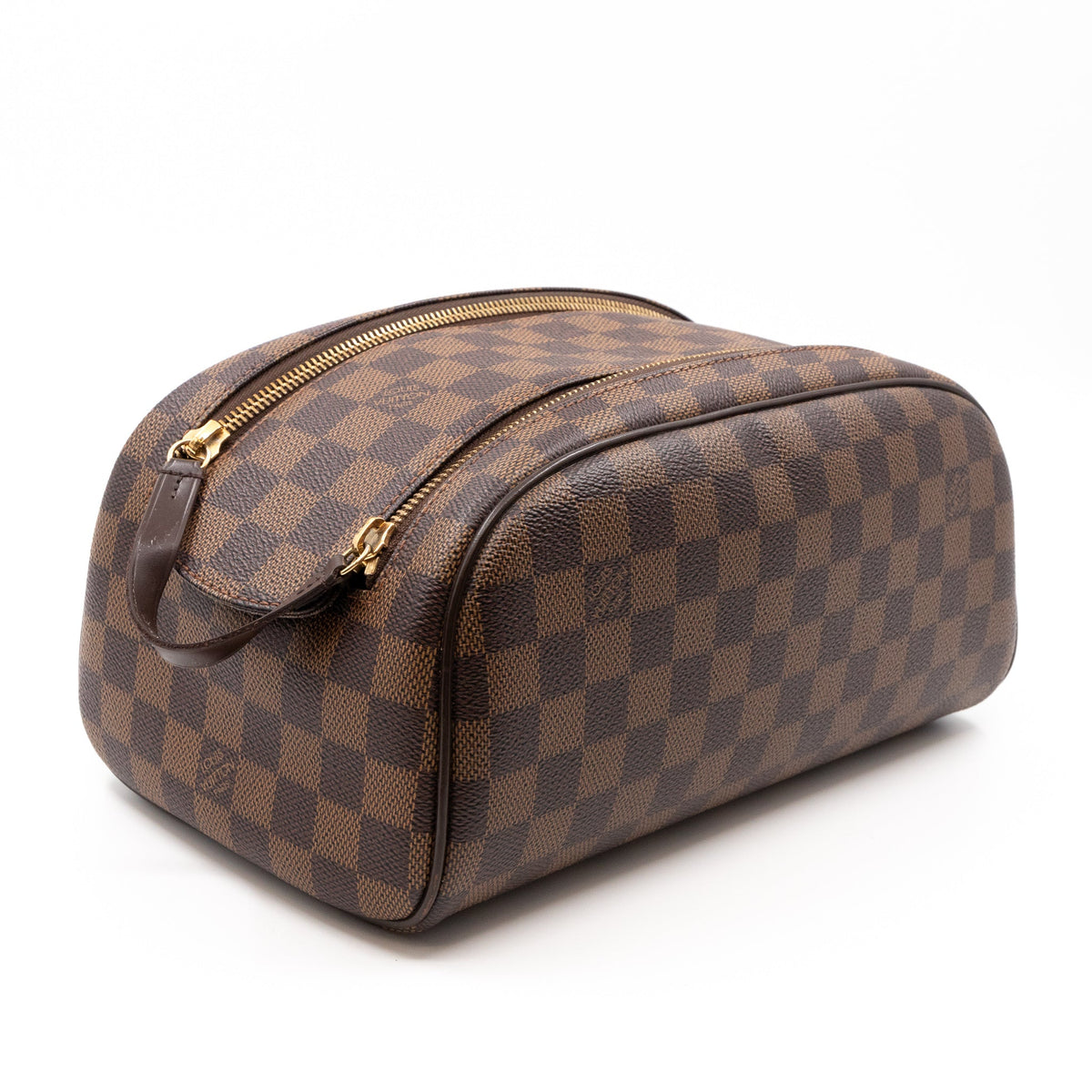 Louis-vuitton Dopp Kit Toilet Pouch Damier Ebene