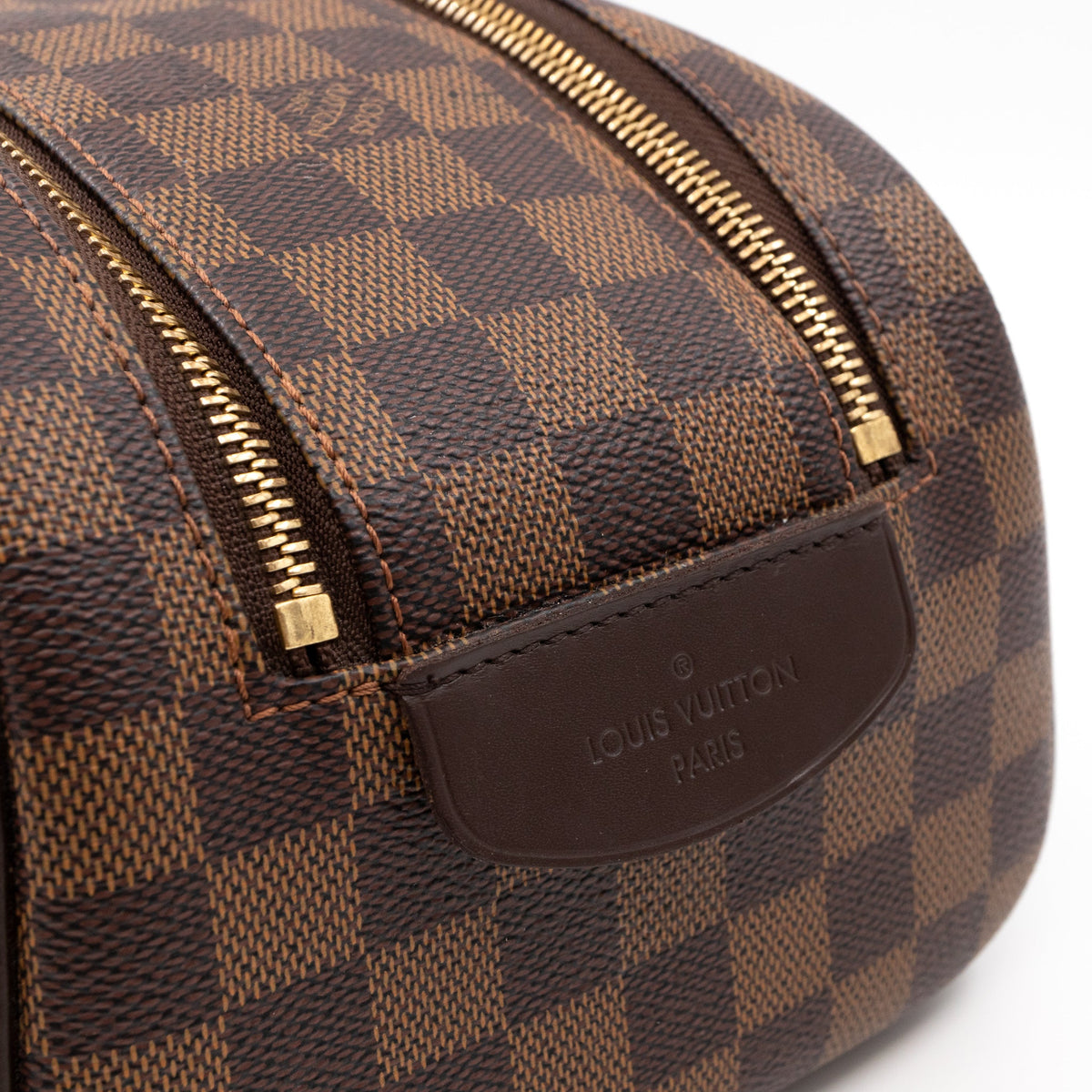 Louis-vuitton Dopp Kit Toilet Pouch Damier Ebene
