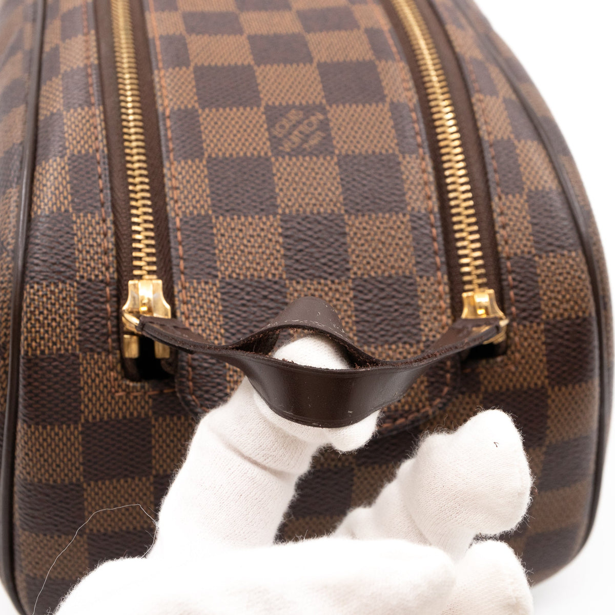 Louis-vuitton Dopp Kit Toilet Pouch Damier Ebene