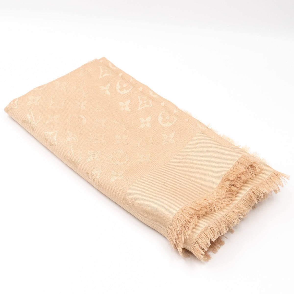 Louis-vuitton Monogram Shawl Beige