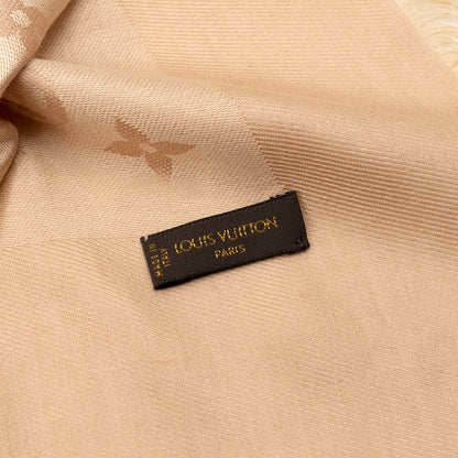 Louis-vuitton Monogram Shawl Beige