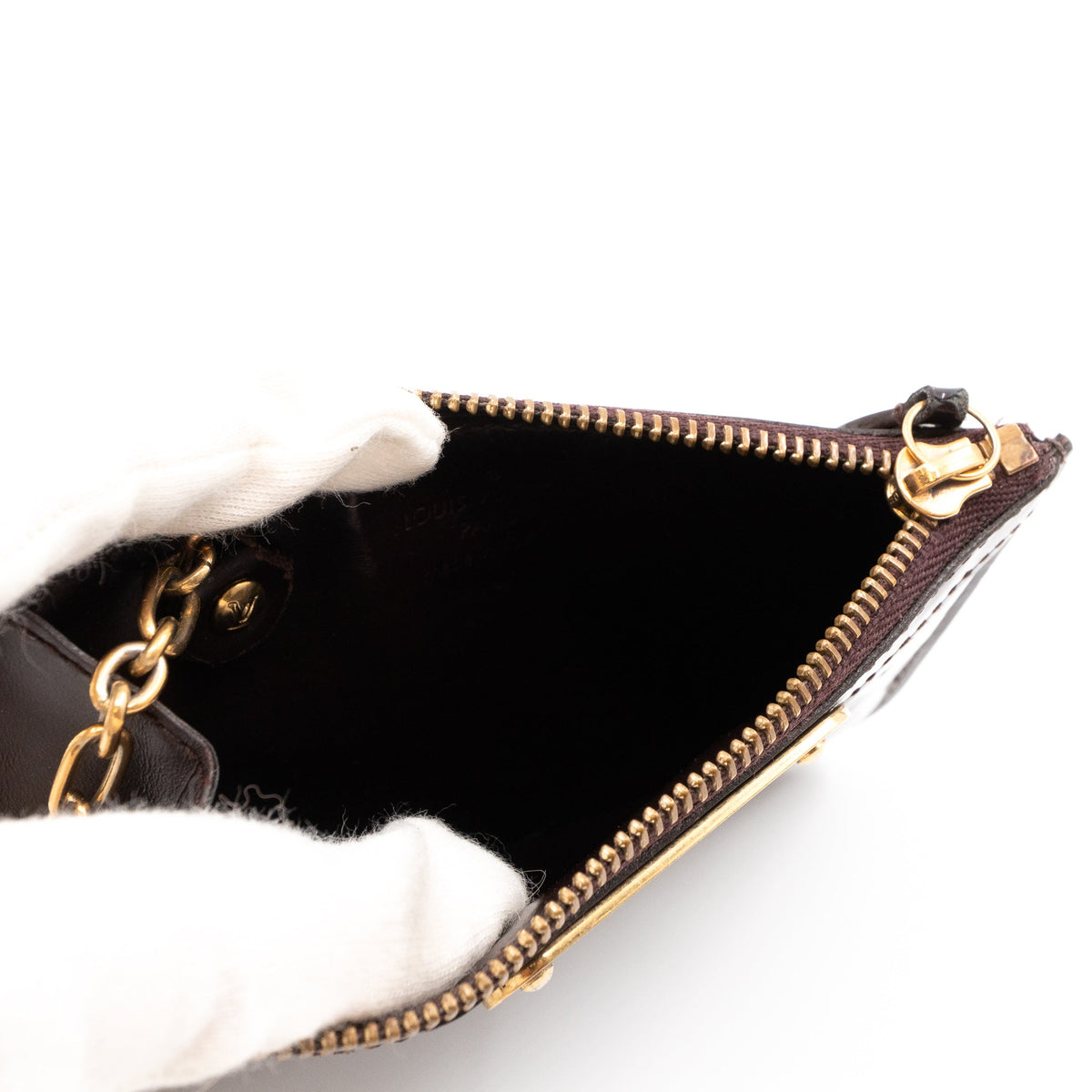 Louis-vuitton Key Pouch Vernis Amarante