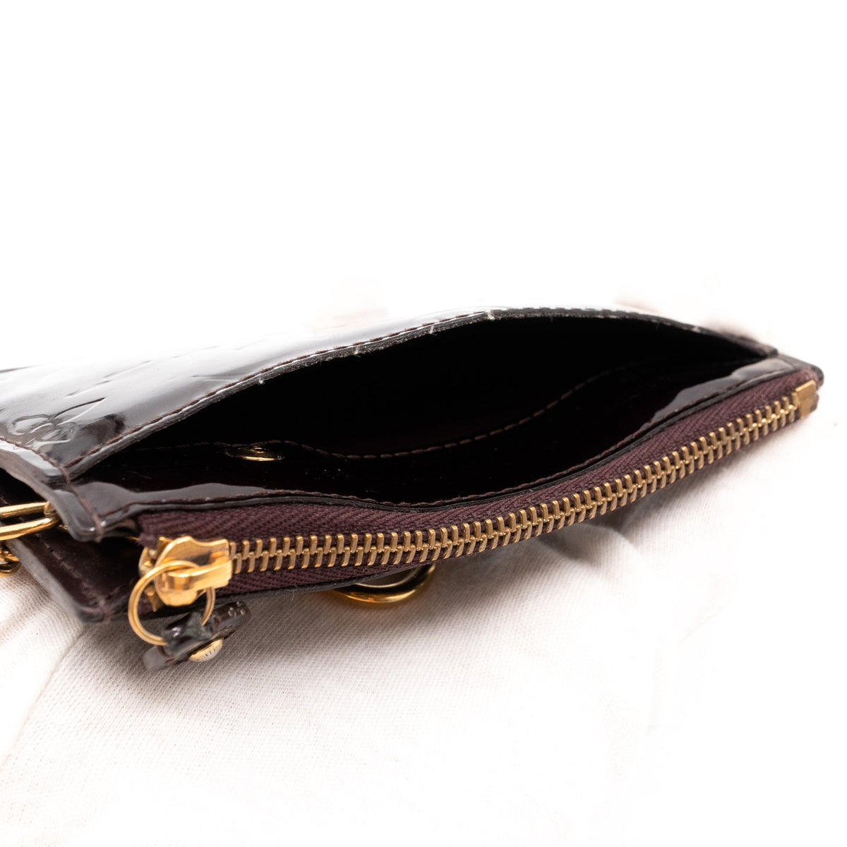 Louis-vuitton Key Pouch Vernis Amarante