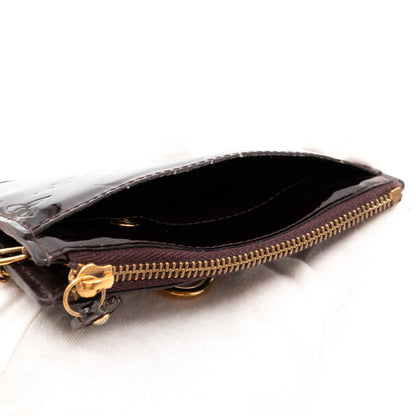 Louis-vuitton Key Pouch Vernis Amarante