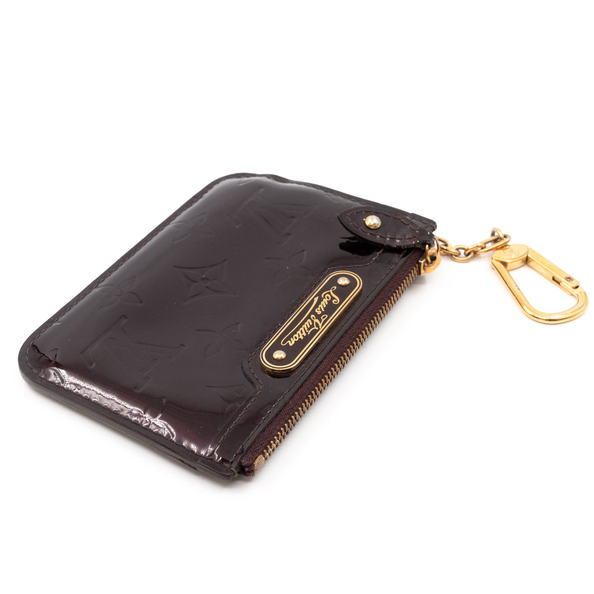 Louis-vuitton Key Pouch Vernis Amarante