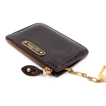 Louis-vuitton Key Pouch Vernis Amarante